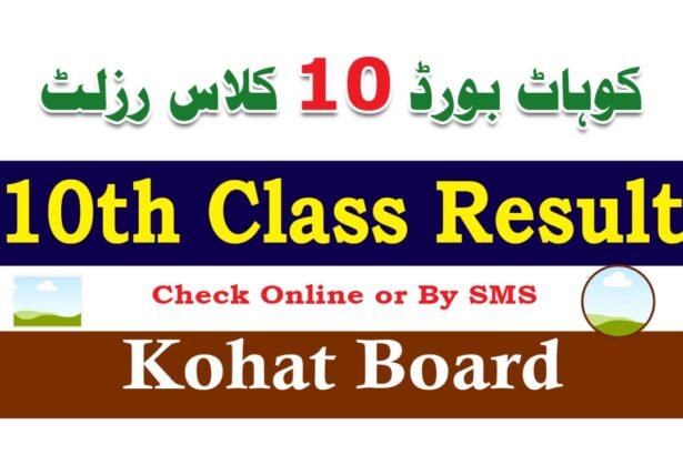 BISE Kohat 10th Class Result 2025 – Check by Roll Number, Name & Gazette