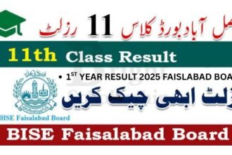 Bise faisalabad 1st year result 2025 roll number