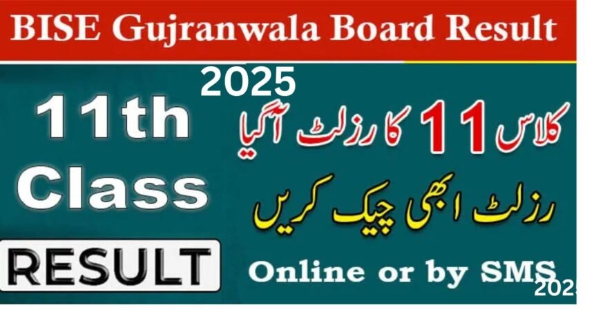 BISE Gujranwala 1st Year Result 2025 By Roll Number