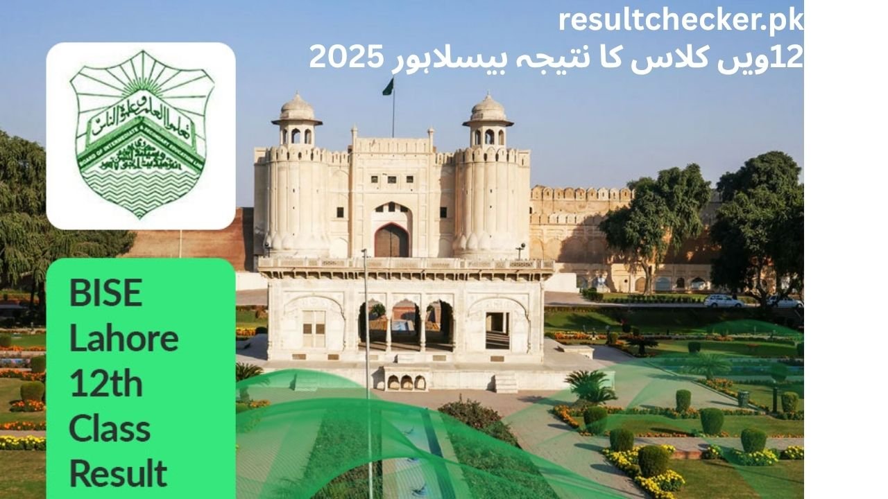BISE Lahore 12th Class Result 2025 2nd Year.
