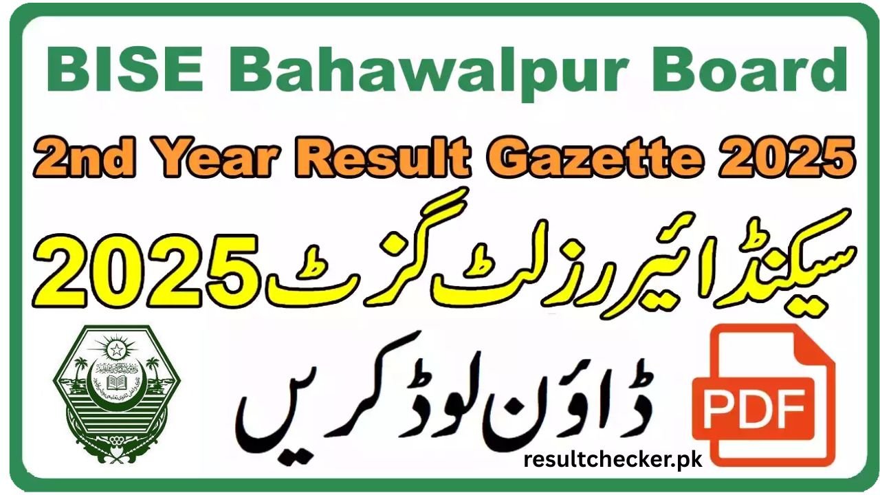 BISE Bahawalpur 12th Class Result 2025 2nd Year Result
